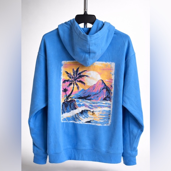 Wild Fable Vibrant Blue Hoodie-Coastal Surf - Picture 5 of 8